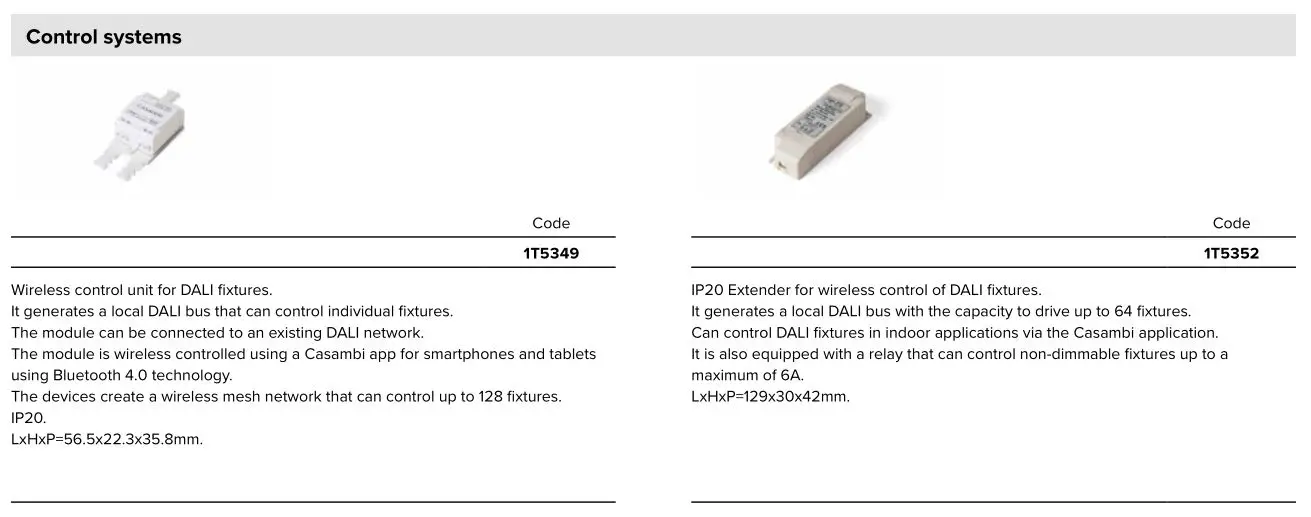 TARGETTI CCTLED TUBE Ceiling, Suspensions and Wall - Control systems 2