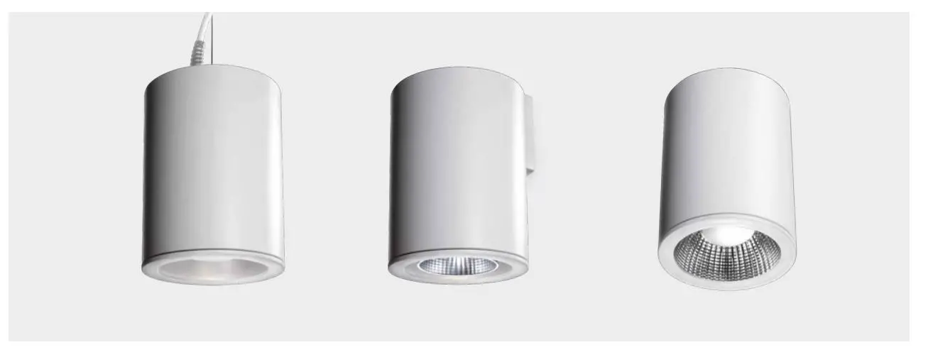 TARGETTI CCTLED TUBE Ceiling, Suspensions and Wall - overview