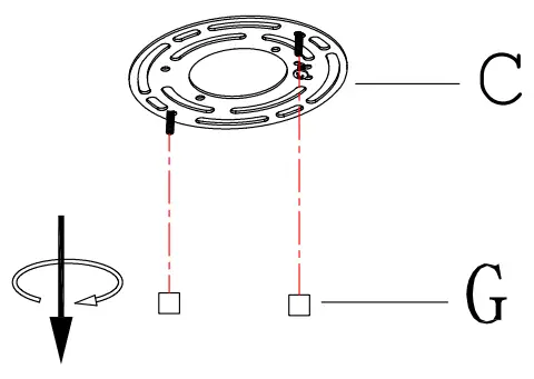 ZEVNI A04859C3 Jugal 12 Inch Wide Black Seeded Glass Ceiling Light - Fig 2