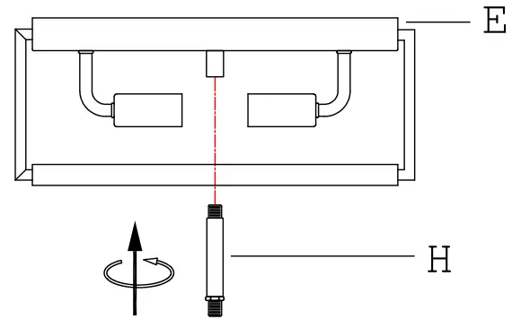 ZEVNI A04859C3 Jugal 12 Inch Wide Black Seeded Glass Ceiling Light - Fig 3