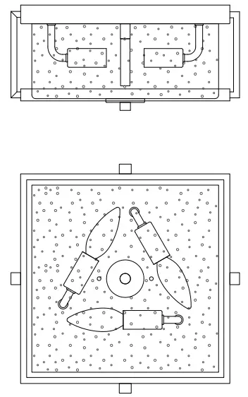 ZEVNI A04859C3 Jugal 12 Inch Wide Black Seeded Glass Ceiling Light