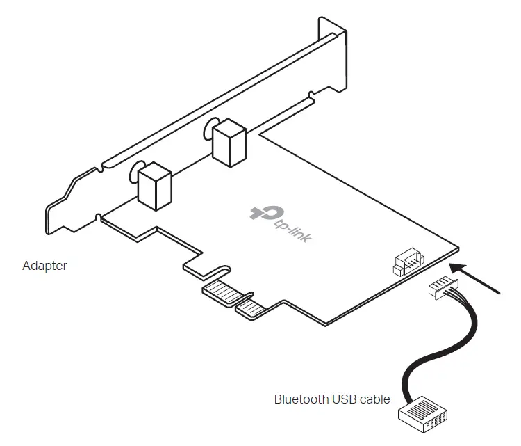 tp-link TXE75E WLAN Bluetooth PCI Express Adapter 2