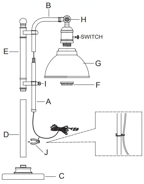 PTL-1815-00-28.75-in-Antique-Bronze-Rotary-Socket-Table-Lamp-fig-2