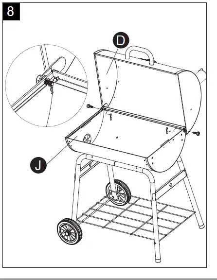MASTER FORGE CBC2230L Barrel Charcoal Grill-15