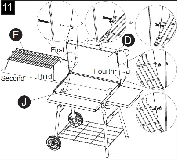 MASTER FORGE CBC2230L Barrel Charcoal Grill-19