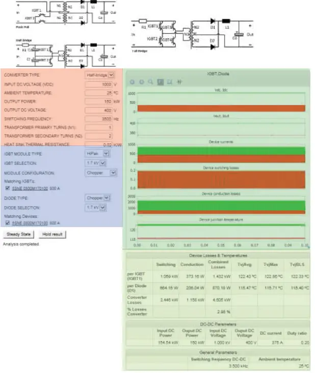 ABB SEMIS Simulation Tool Isolated DC-DC Converter 01