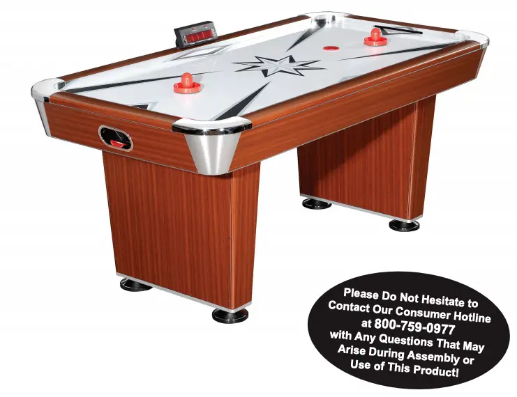 MIDTOWN 6-ft. Air Hockey Table