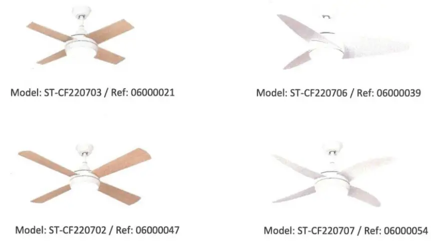 YATON ST-CF220706 Ceiling Fan with Light - fig 2