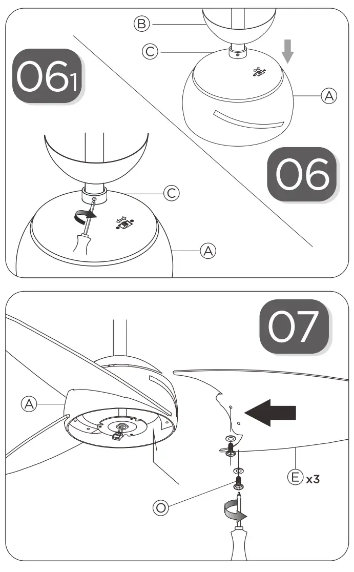 YATON ST-CF220706 Ceiling Fan with Light - fig 8
