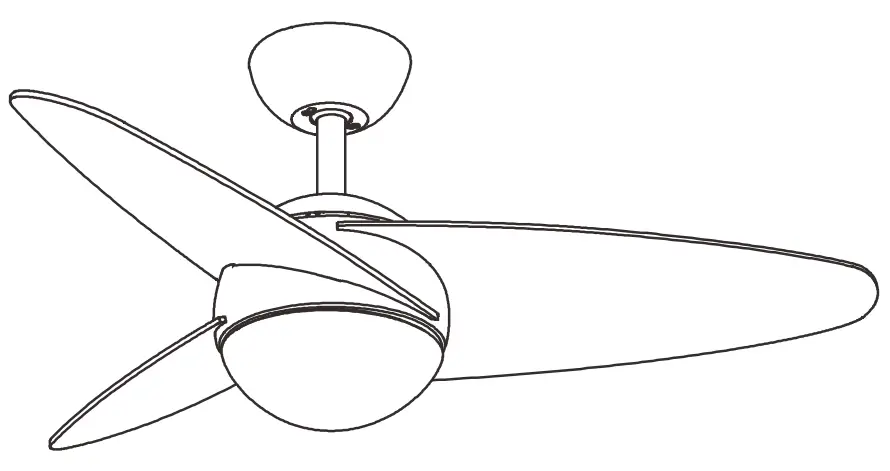 YATON ST-CF220706 Ceiling Fan with Light