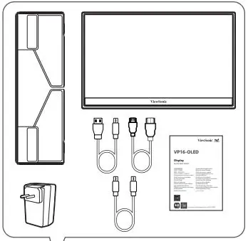 ViewSonic VP16-OLED 15.6 Inch OLED Portable Monitor - 1