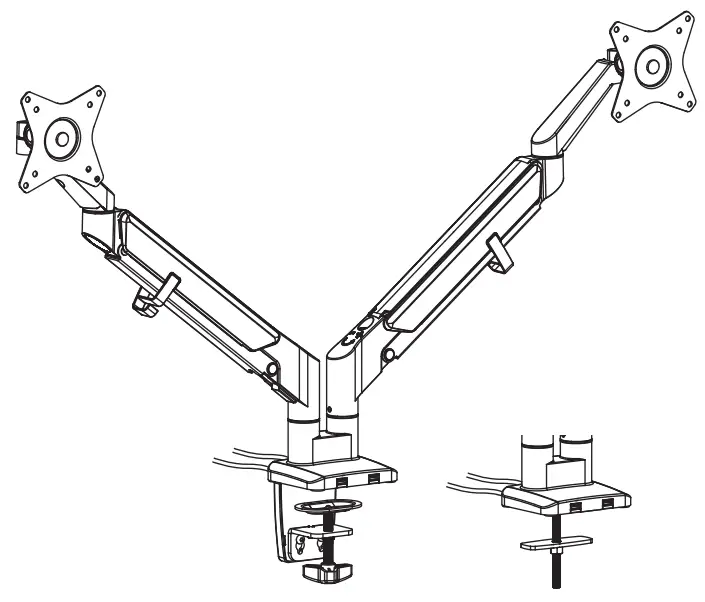 AlzaErgo APW-EGARDU225S Monitor Arm Space Saver Monitor Arm