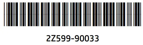 hp LaserJet Pro 4001ne Printer - barcode