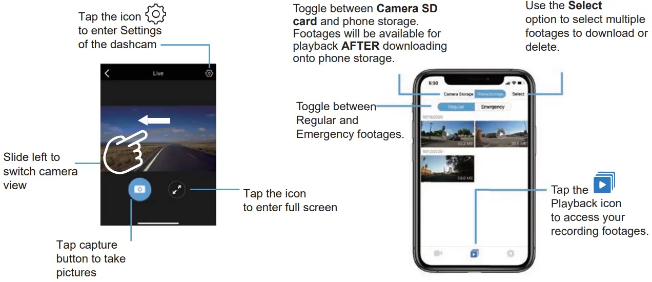 ACUMEN XR10 4K Mirror Dash Cam - Figure 5