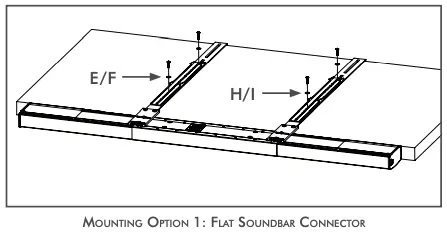 Flat Soundbar Connector