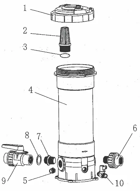 HAYWARD CL100 Series Automatic Chlorine Feeders - 10