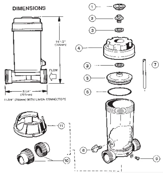 HAYWARD CL100 Series Automatic Chlorine Feeders - 4