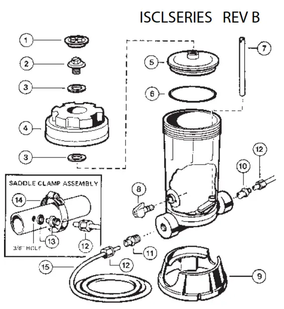 HAYWARD CL100 Series Automatic Chlorine Feeders - 6