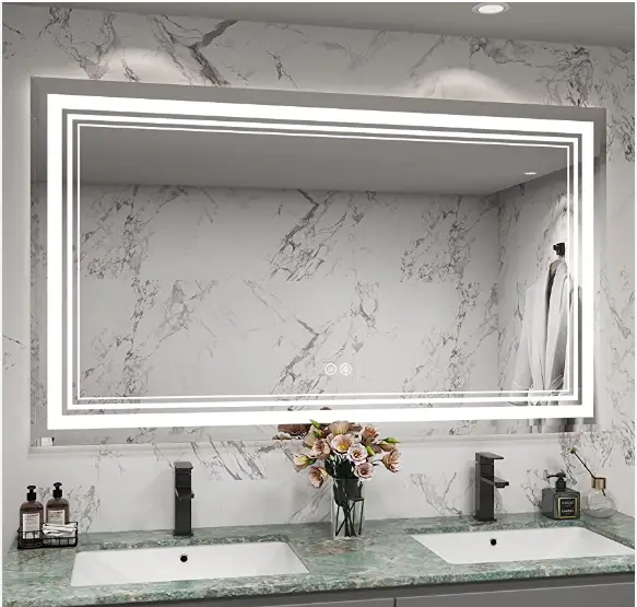 IOWVOE 36 Inch Wall Mounted Bathroom Mirror