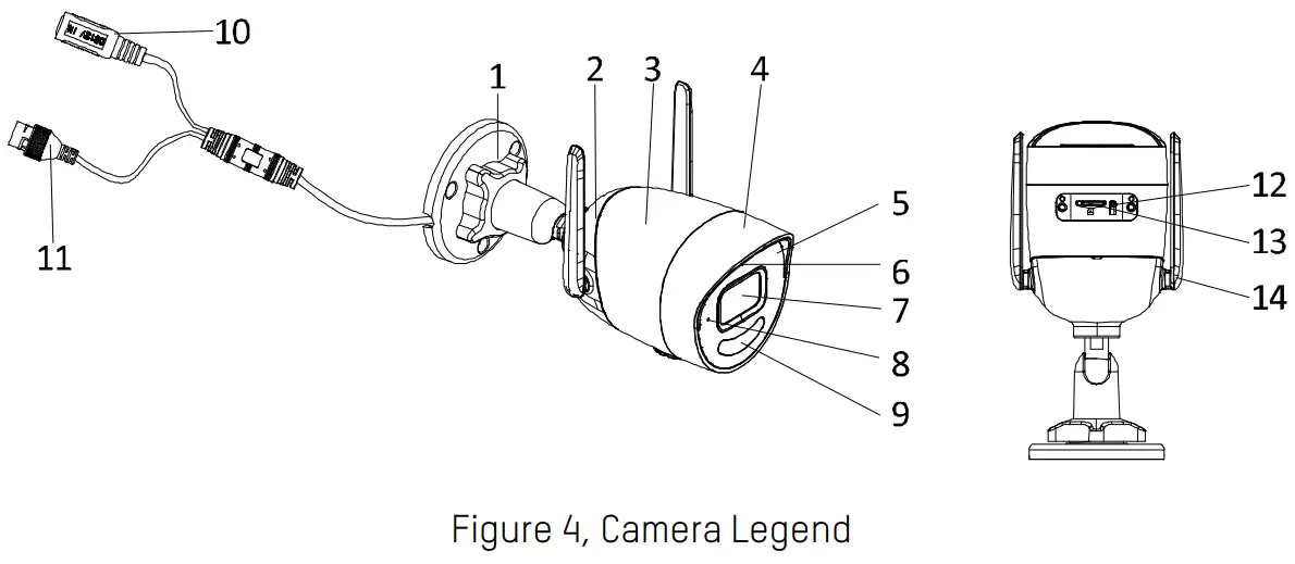 HIKVISION EKI-K41B44W Wireless 4-4mp Camera -- Appearance
