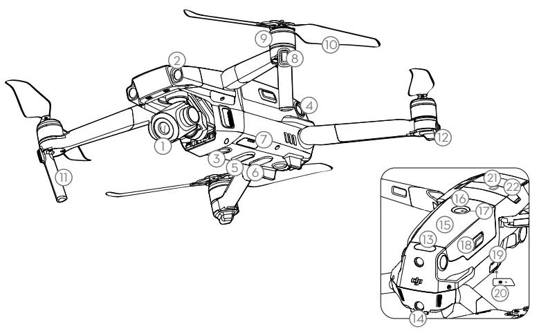 dji MAVIC 2 Enterprise with Smart Controller Drone - aircraft