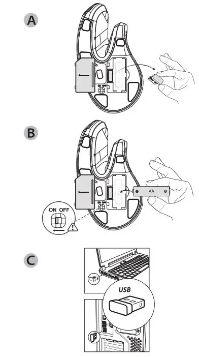 iclever Ergonomic Vertical Mouse TM209G User Manual - Operation