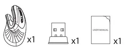 iclever Ergonomic Vertical Mouse TM209G User Manual - Package Contents
