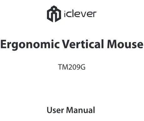 iclever Ergonomic Vertical Mouse User Manual