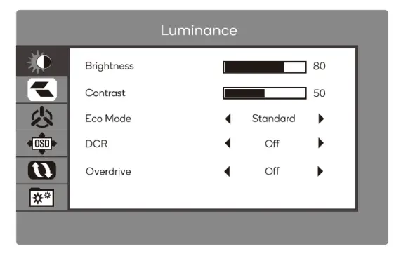 kogan KAMN27F7TA 27FHD IPS Freesync Frameless Monitor - menu