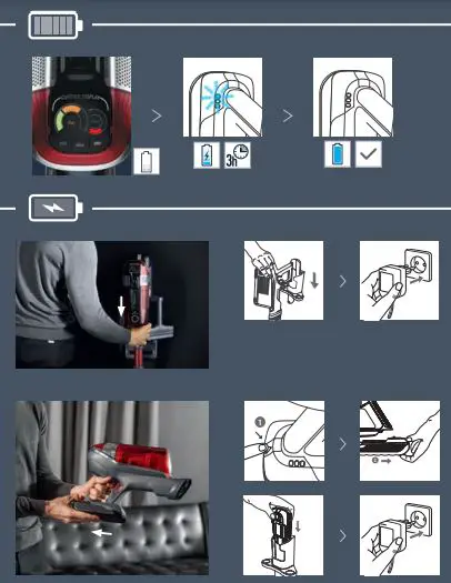 Rowenta Force Flex RH98TY98EO98 Handstick Cordless Vacuum Cleaner User Guide fig11