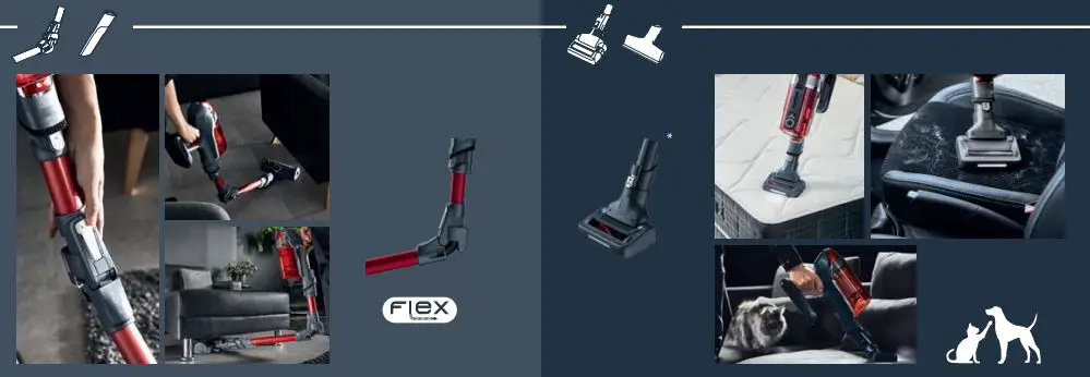 Rowenta Force Flex RH98TY98EO98 Handstick Cordless Vacuum Cleaner User Guide fig2
