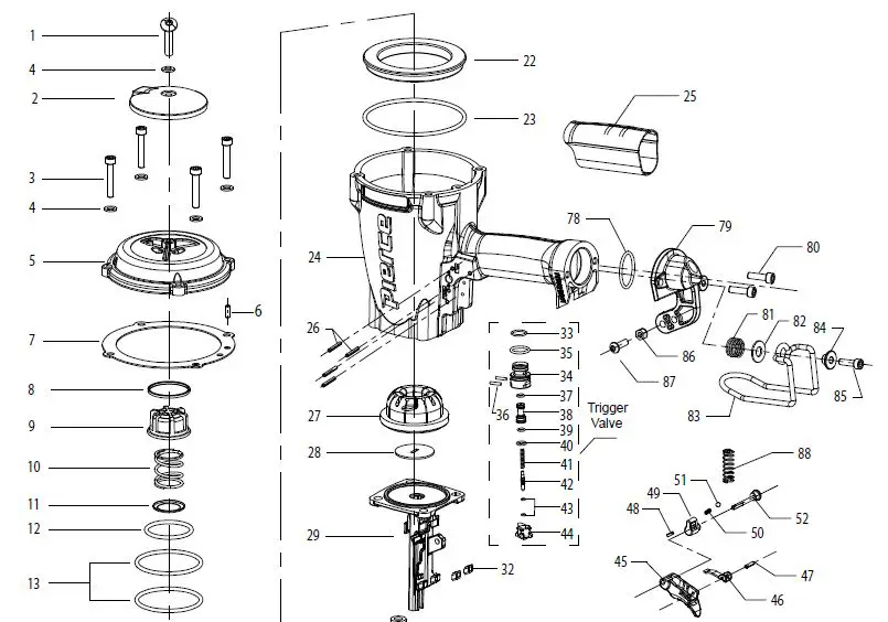 Pierce 58025 30 Degree Paper Tape Framing Nailer fig7