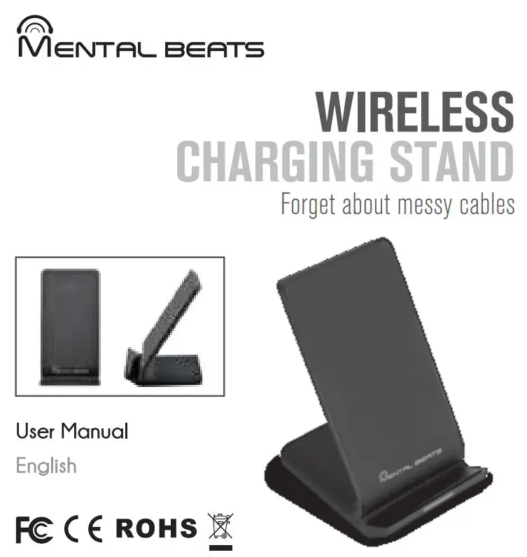 MENTAL BEATS 24270 Wireless Charging Stand User Manual