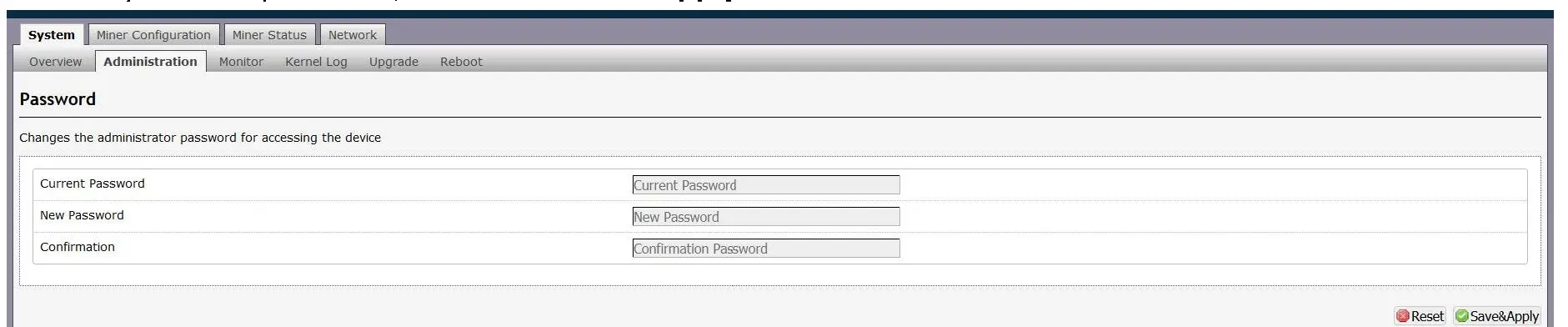 Set your new password