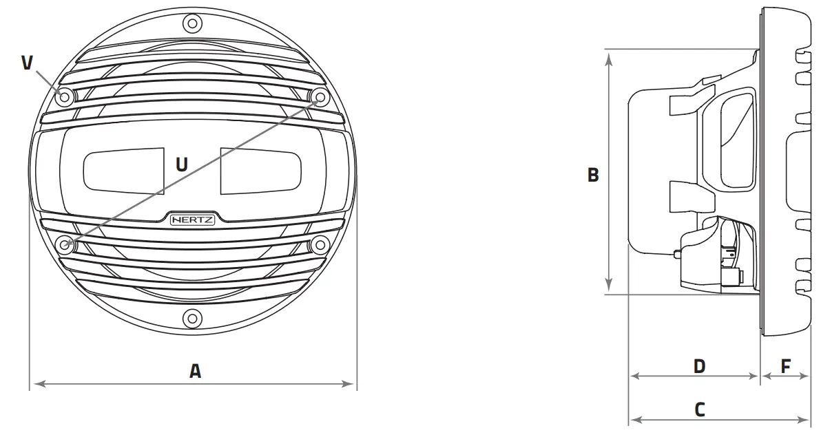 HERTZ HEX65SLDG Marine Sport LED Coaxial 65 Inch Speakers - fig 1