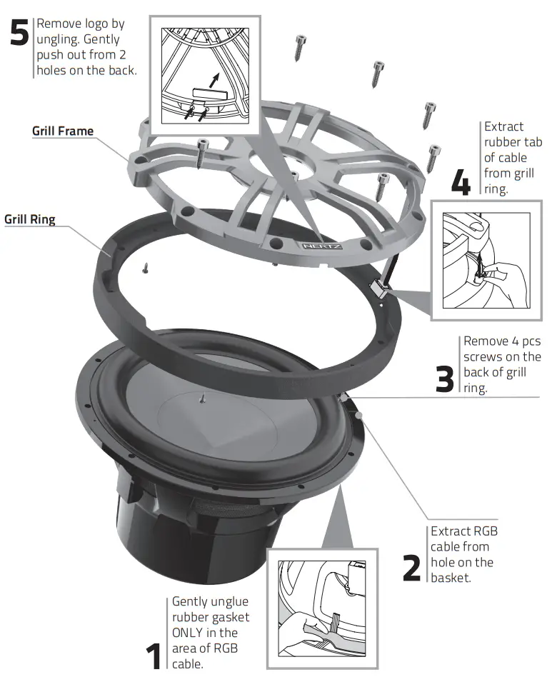 HERTZ HEX65SLDG Marine Sport LED Coaxial 65 Inch Speakers - fig 5