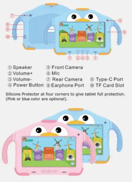 okulaku KIDS03-Pro03 7 Inch Kids Tablet User Manual - Description of product