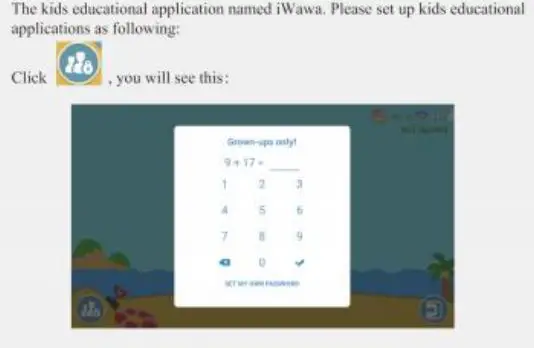 okulaku KIDS03-Pro03 7 Inch Kids Tablet User Manual - Enter into Parental Control 1