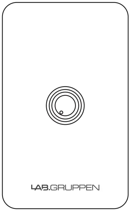 LAB GRUPPEN CRC VUL WH Wall Mount Volume Control in Single Gang Format