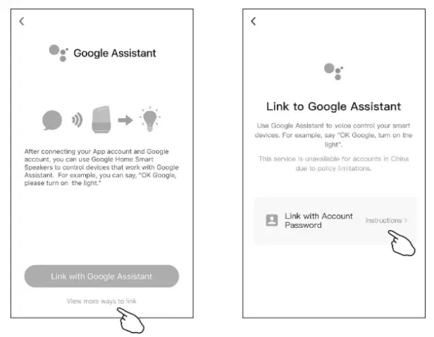 Link Google Assistant