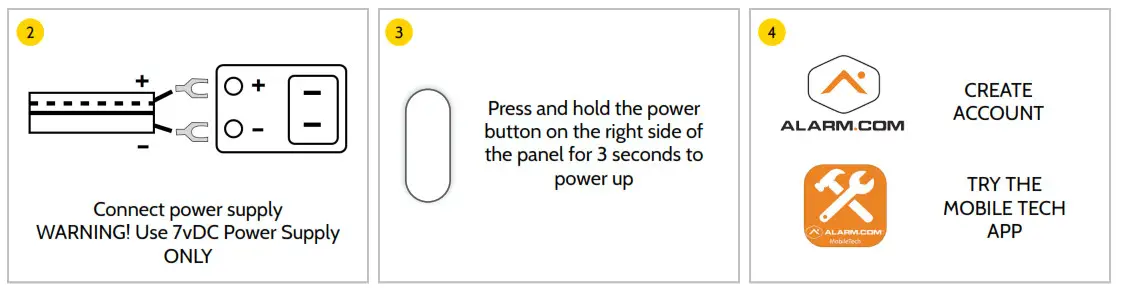 Johnson Controls IQP4004 IQ Panel 4 Touchscreen Wireless Alarm- CREATE