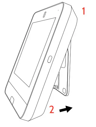 Johnson Controls IQP4004 IQ Panel 4 Touchscreen Wireless Alarm- Latch the top
