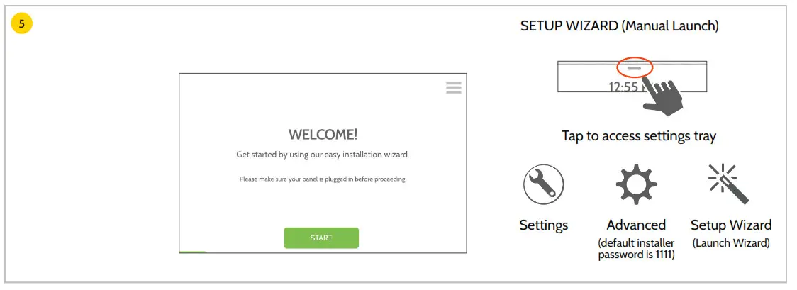 Johnson Controls IQP4004 IQ Panel 4 Touchscreen Wireless Alarm- SCREEN SETUP