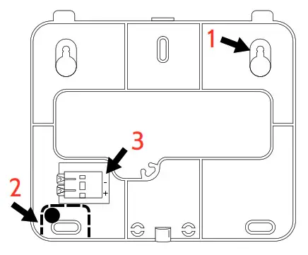 Johnson Controls IQP4004 IQ Panel 4 Touchscreen Wireless Alarm- backplate