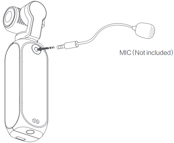 FIMI PALM 2 3 Axis Handheld Gimbal Camera - MIC