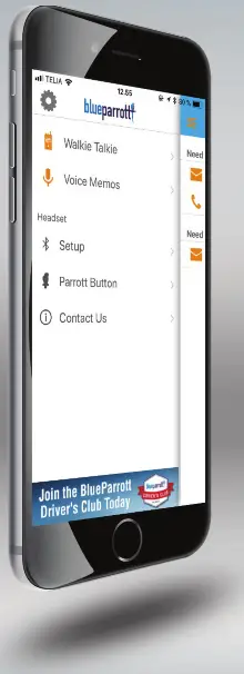 blueparrott GN Noise Canceling Bluetooth - Headset