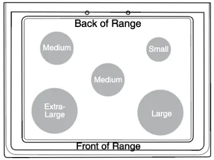 KitchenAid W11427469A Freestanding Gas Range-BURNER SIZE