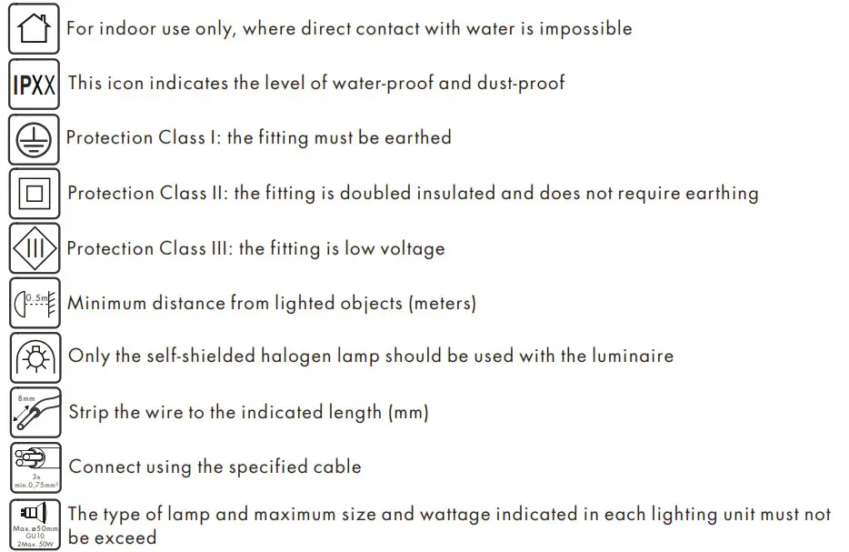 QAZQA Telu FlL Tripod Beige - Meaning of symbols