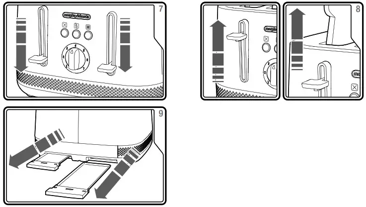 morphy richards 248020 Illumination 4 Slice Toaster - Quick start guide for toaster operation 3