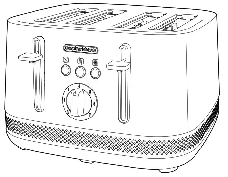 morphy richards 248020 Illumination 4 Slice Toaster - cover